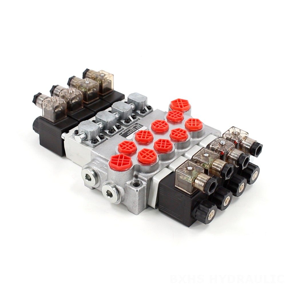 P40-DS โซลินอยด์ 4 สปูล วาล์วควบคุมทิศทางแบบโมโนบล็อก image