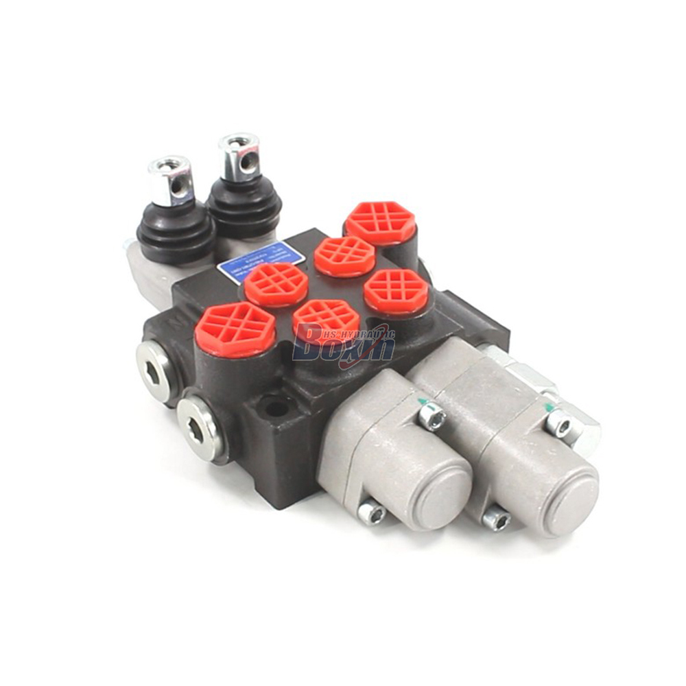 P40-QTW1-QW1 ด้วยตนเอง 2 สปูล วาล์วควบคุมทิศทางแบบโมโนบล็อก image