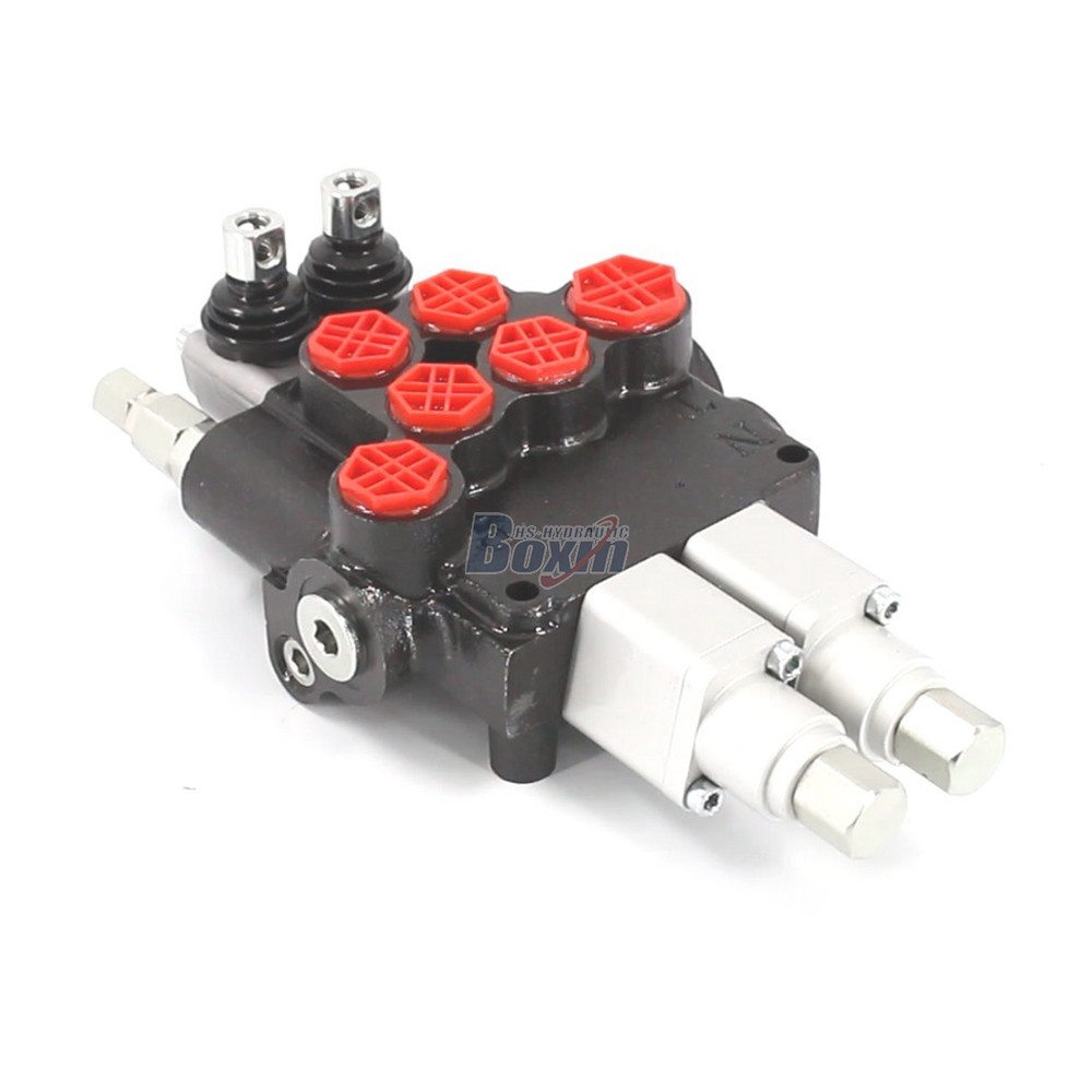 P80AFT-2QTW1 ด้วยตนเอง 2 สปูล วาล์วควบคุมทิศทางแบบโมโนบล็อก