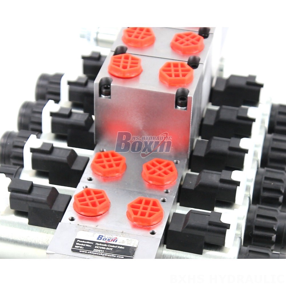 Buy DCV56 Electric Proportional 5 Spool Sectional Directional Valve detail image