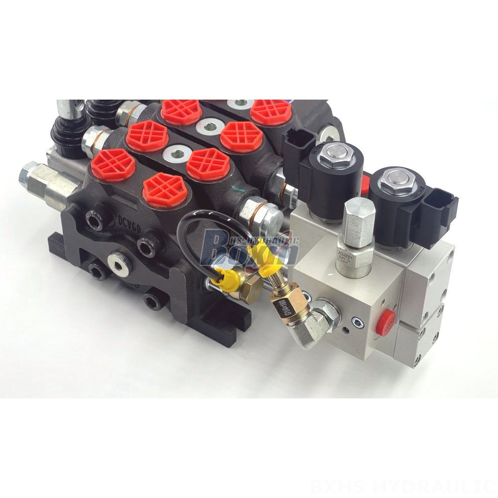 DCV60 2-Spool Electro-hydraulic Directional Valve | Factory Direct & Customizable detail image