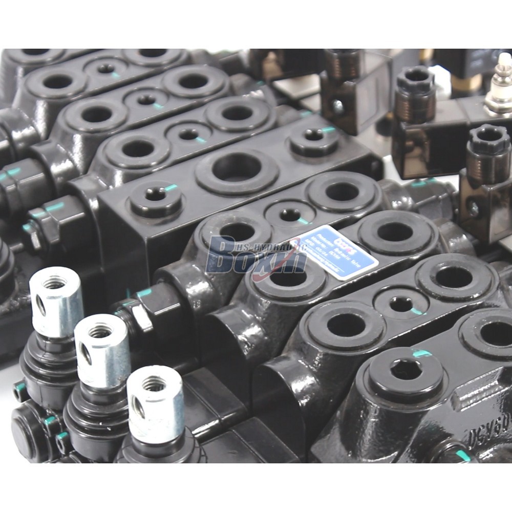 Pneumatic Hydraulic Sectional Valve with 6 Spool Configuration detail image