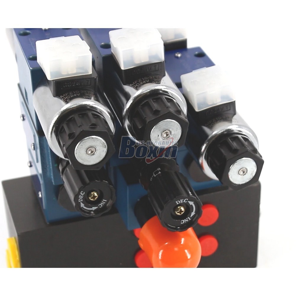 High Precision HSBS06 3 Spool Solenoid Operated Directional Valve detail image