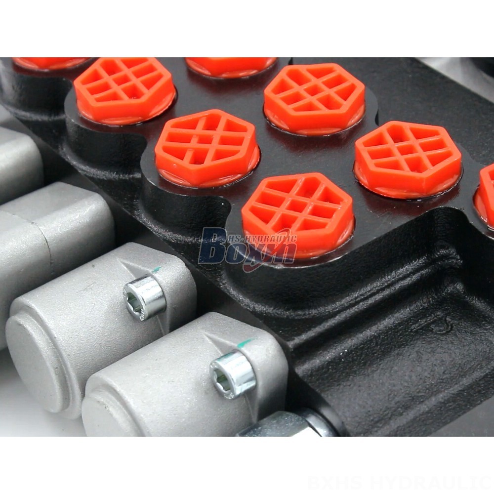 P40-G12-G38 Manual 4 Spool Monoblock Directional Valve: Reliable Hydraulic Control Solution detail image
