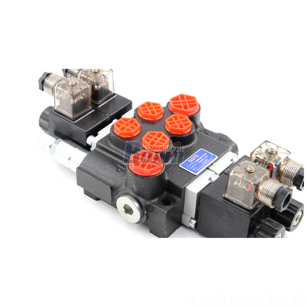 Private Label P40 Solenoid 2 Spool Monoblock Directional Valves detail image