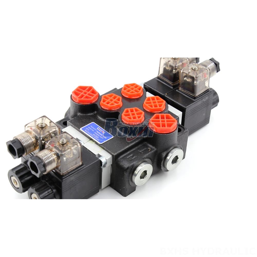 Private Label P40 Solenoid 2 Spool Monoblock Directional Valves detail image