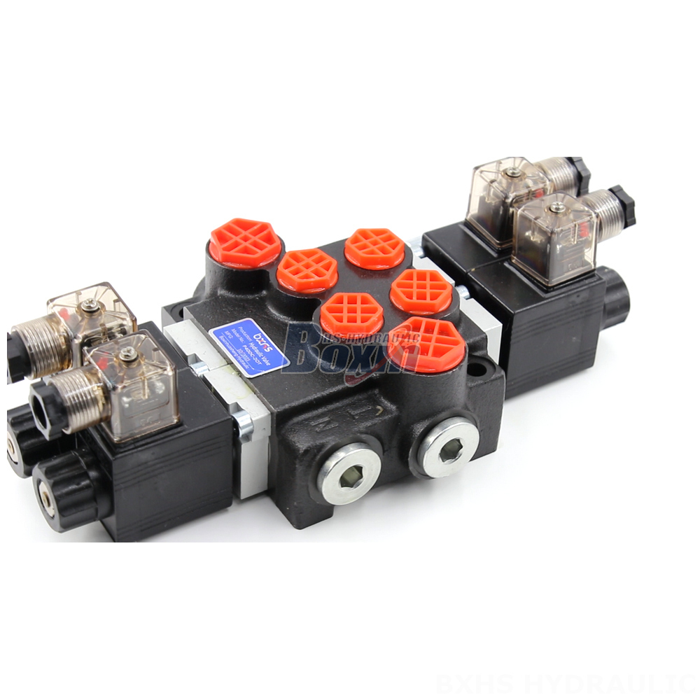 Hydraulic P40 Solenoid 2 Spool Monoblock Directional Valves detail image