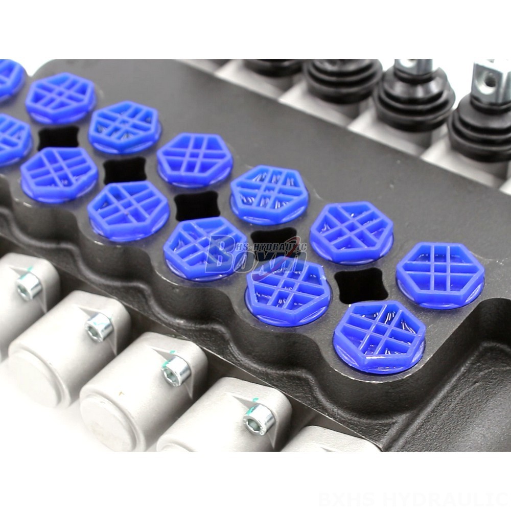 P80-AQF-G12-G34-OT Manual 6 Spool Monoblock Directional Valve | Hydraulic Manufacturer & Global Supplier detail image