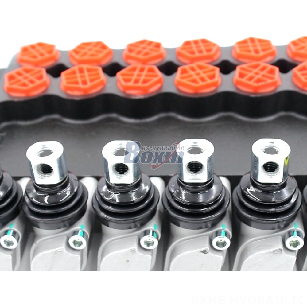 P80-G12-G34 Manual 6 Spool Monoblock Directional Valve | Manufacturer & Global Supplier detail image