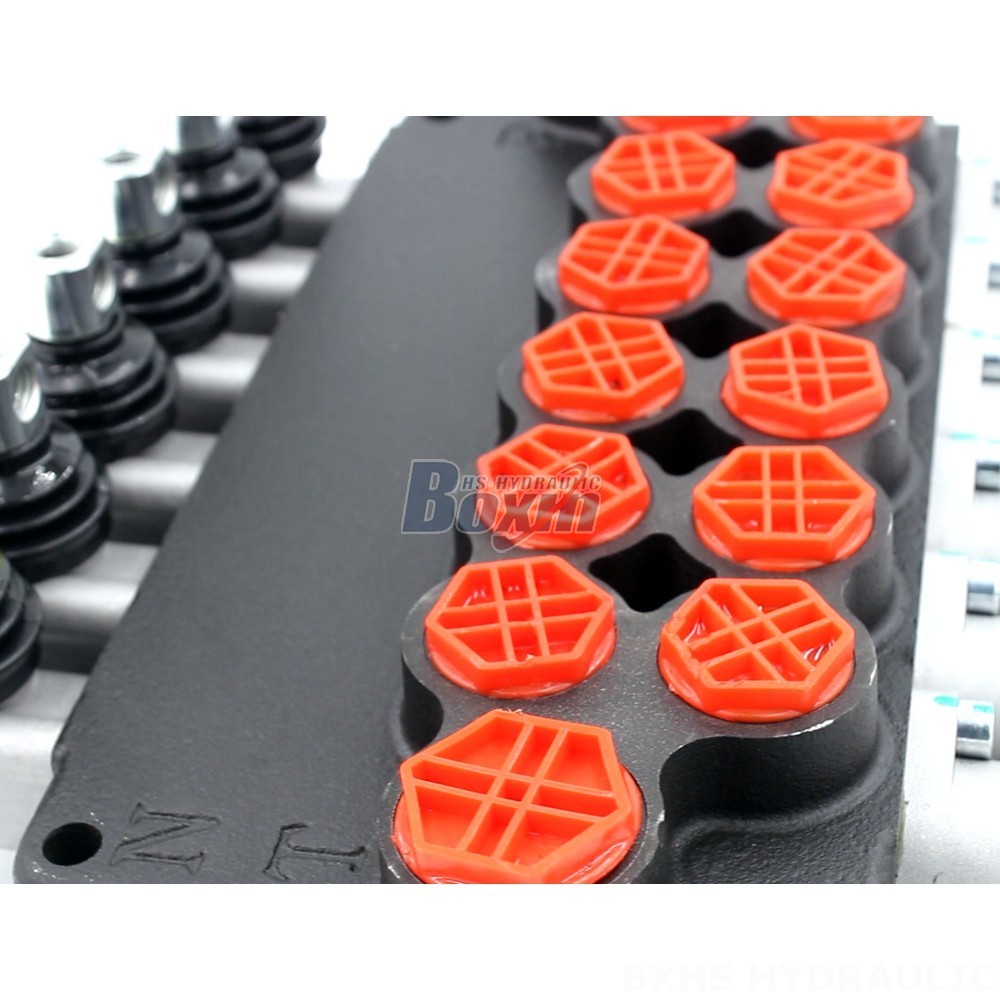 P80-G12-G34 Manual 6 Spool Monoblock Directional Valve | Manufacturer & Global Supplier detail image