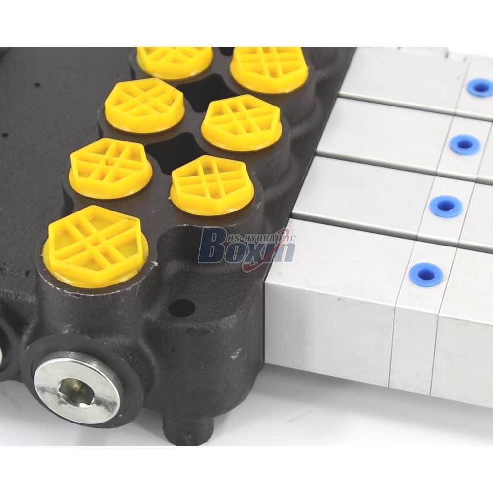 High Performance P80Q-G-4OT 4 Spool Pneumatic Monoblock Valve detail image