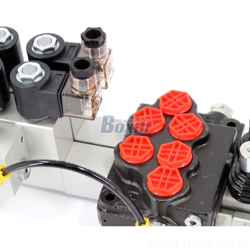 SD5 Electro-hydraulic 2 Spool Monoblock Directional Valve for Industrial Applications detail image