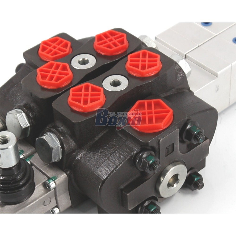 SD8 2 Spool Pneumatic Hydraulic Sectional Valve with High Pressure detail image