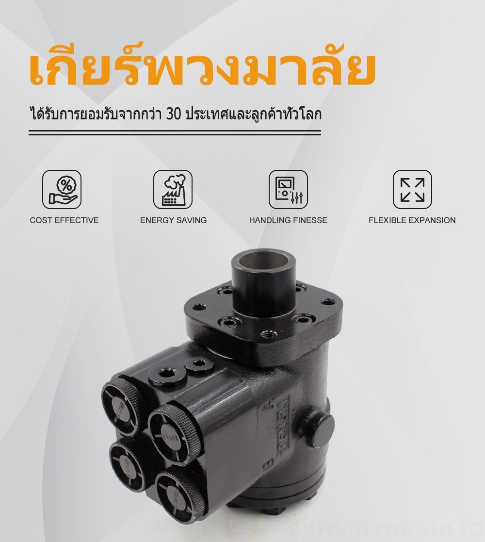 BZZ1-E80+FKA 80 มล./รอบ 6 ลิตร/นาที ชุดควบคุมพวงมาลัย