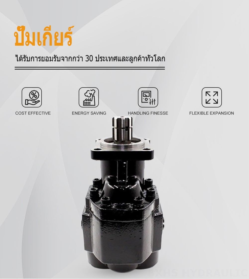CBHST1-ISO-120 ปริมาตรการส่งออกต่อรอบ 120 ซีซี ปั๊มเฟืองไฮดรอลิก