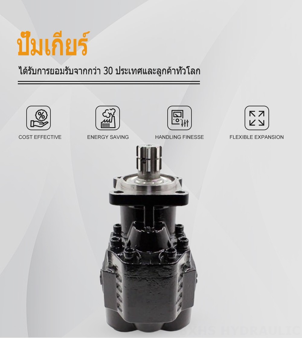 CBHST1-ISO-90 ปริมาตรการส่งออกต่อรอบ 90 ซีซี ปั๊มเฟืองไฮดรอลิก