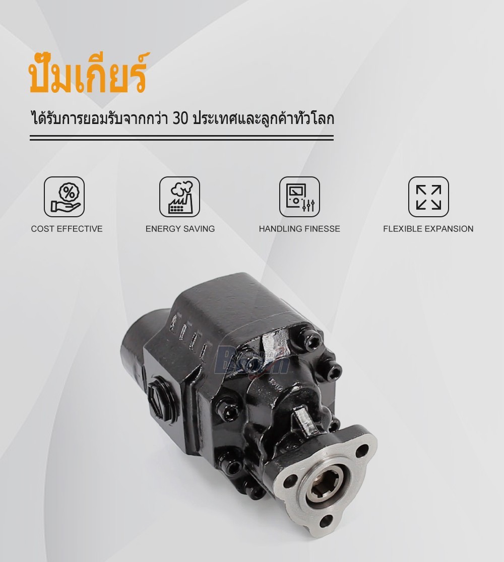 CBHW-UNI-80 80 ซีซี/รอบ แรงดัน 25 MPa (3625 psi) ปั๊มเฟืองไฮดรอลิก