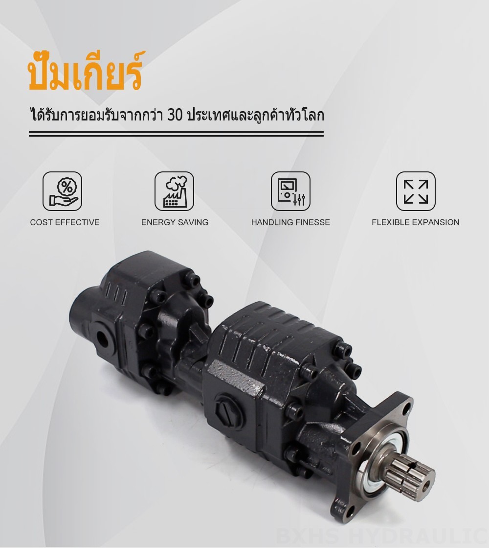 CBSL-2063-2040 63 ซีซี/รอบ แรงดัน 20 MPa (2900 psi) ปั๊มเฟืองไฮดรอลิก