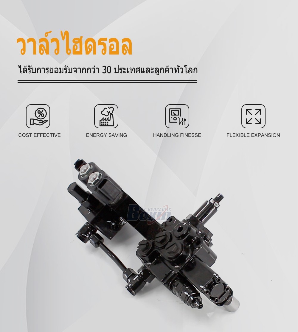 DCV20DY-OT ไฟฟ้าไฮดรอลิก 1 สปูล วาล์วควบคุมทิศทางแบบโมโนบล็อก