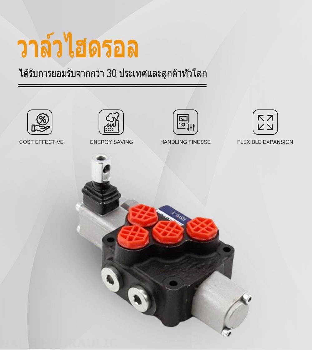 DCV20 ด้วยตนเอง 1 สปูล วาล์วทิศทางโมโนบล็อก