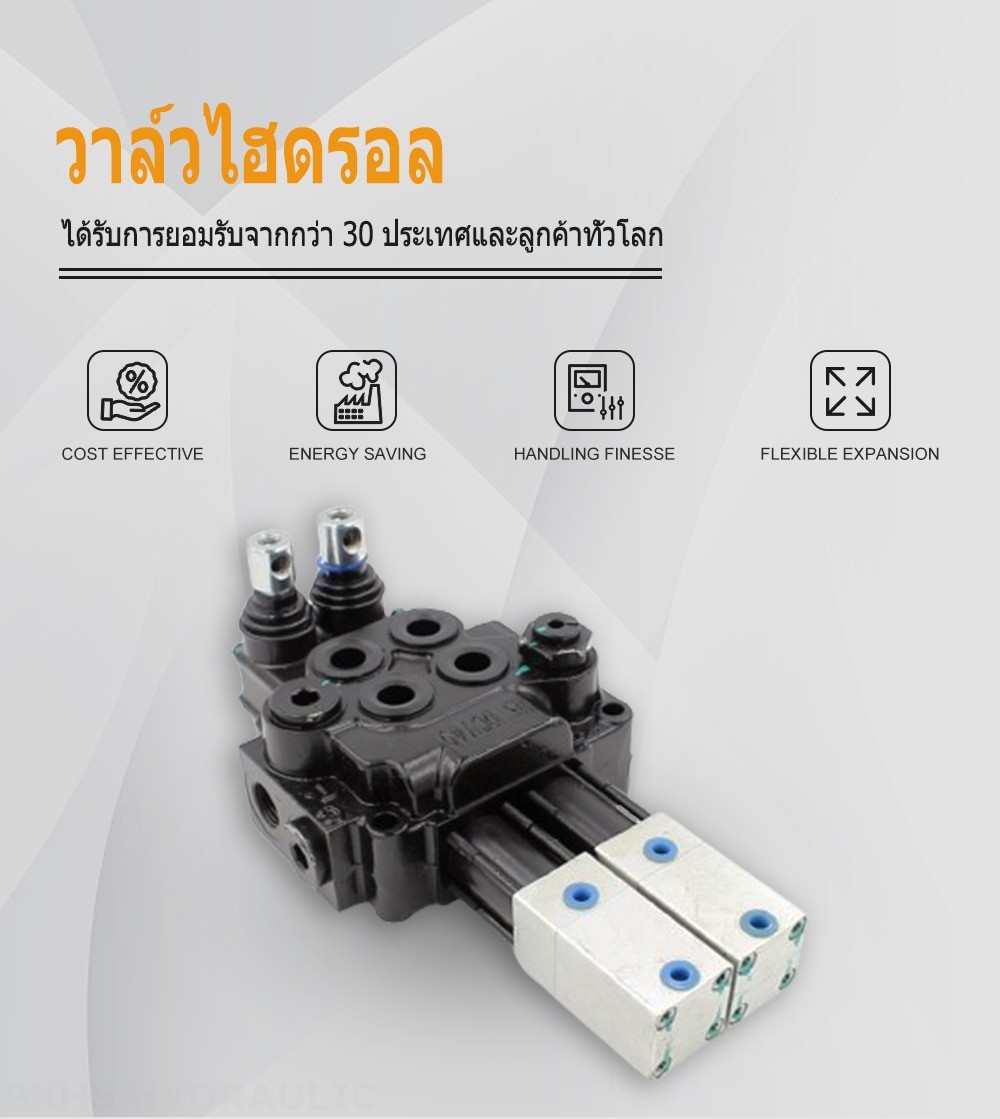 DCV40 ลม 2 สปูล วาล์วทิศทางโมโนบล็อก