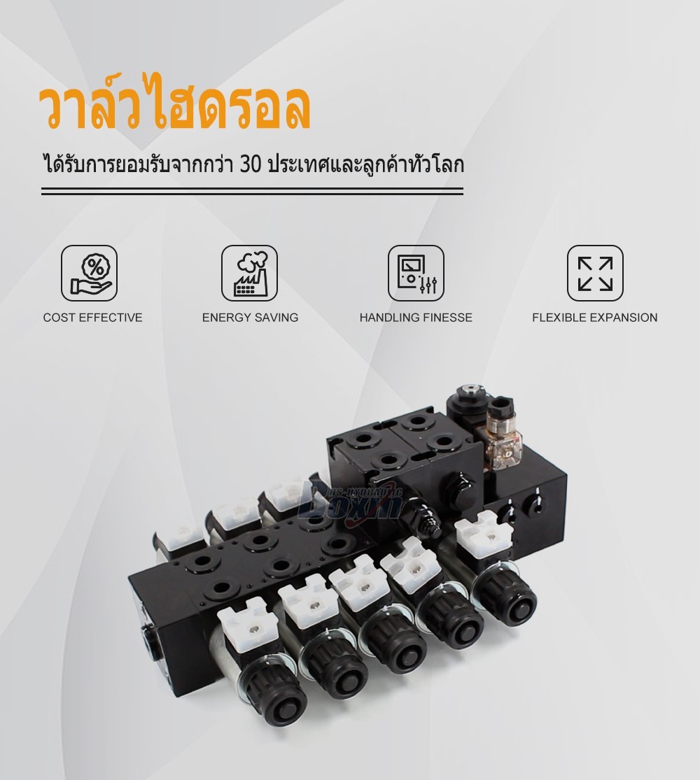 DCV56-H โซลินอยด์ 5 สปูล วาล์วทิศทางส่วน