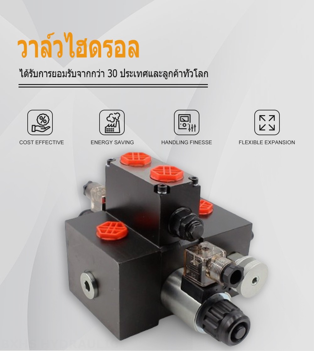 DCV58F โซลินอยด์ 1 สปูล วาล์วทิศทางส่วน