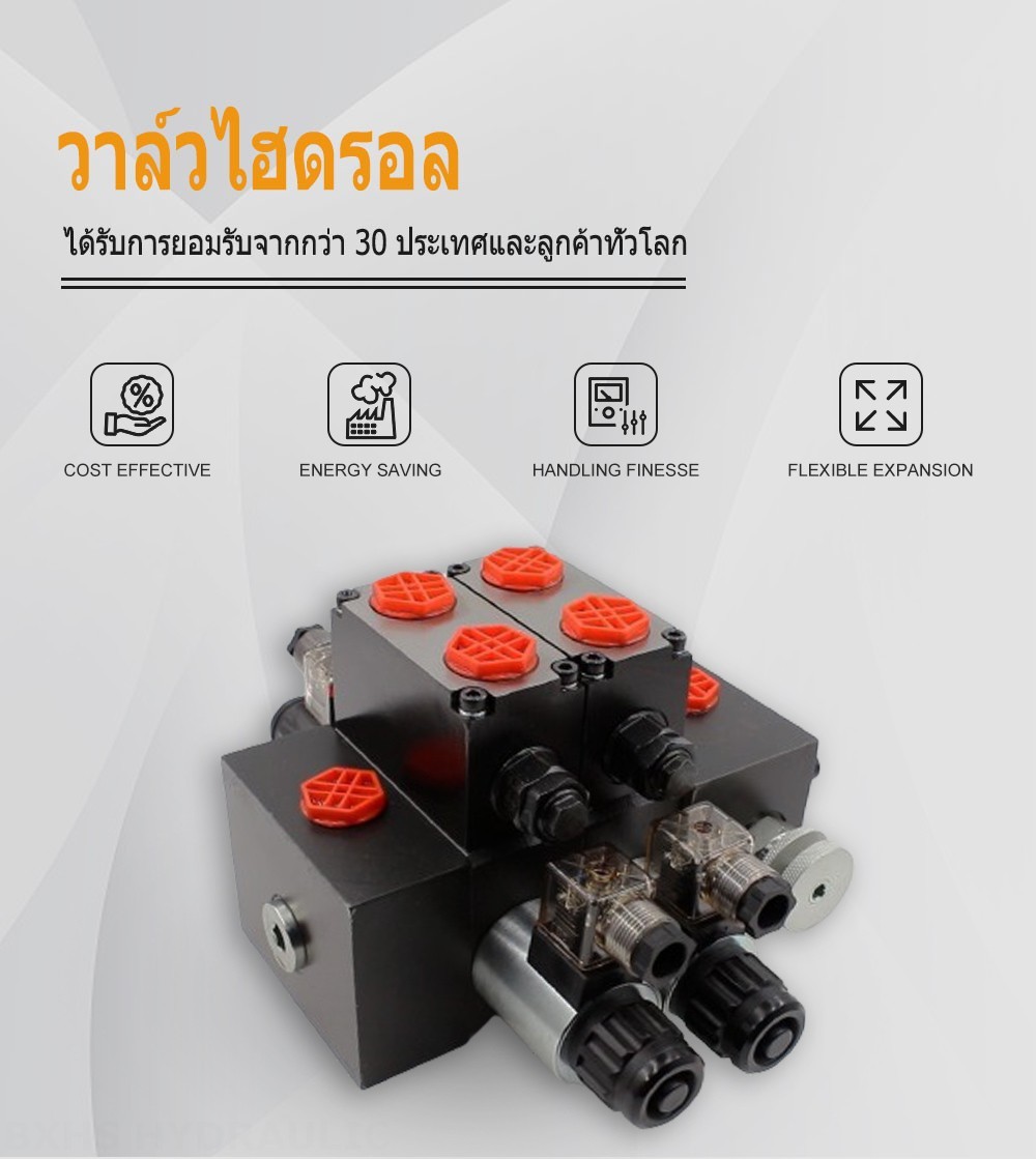 DCV58F โซลินอยด์ 2 สปูล วาล์วทิศทางส่วน