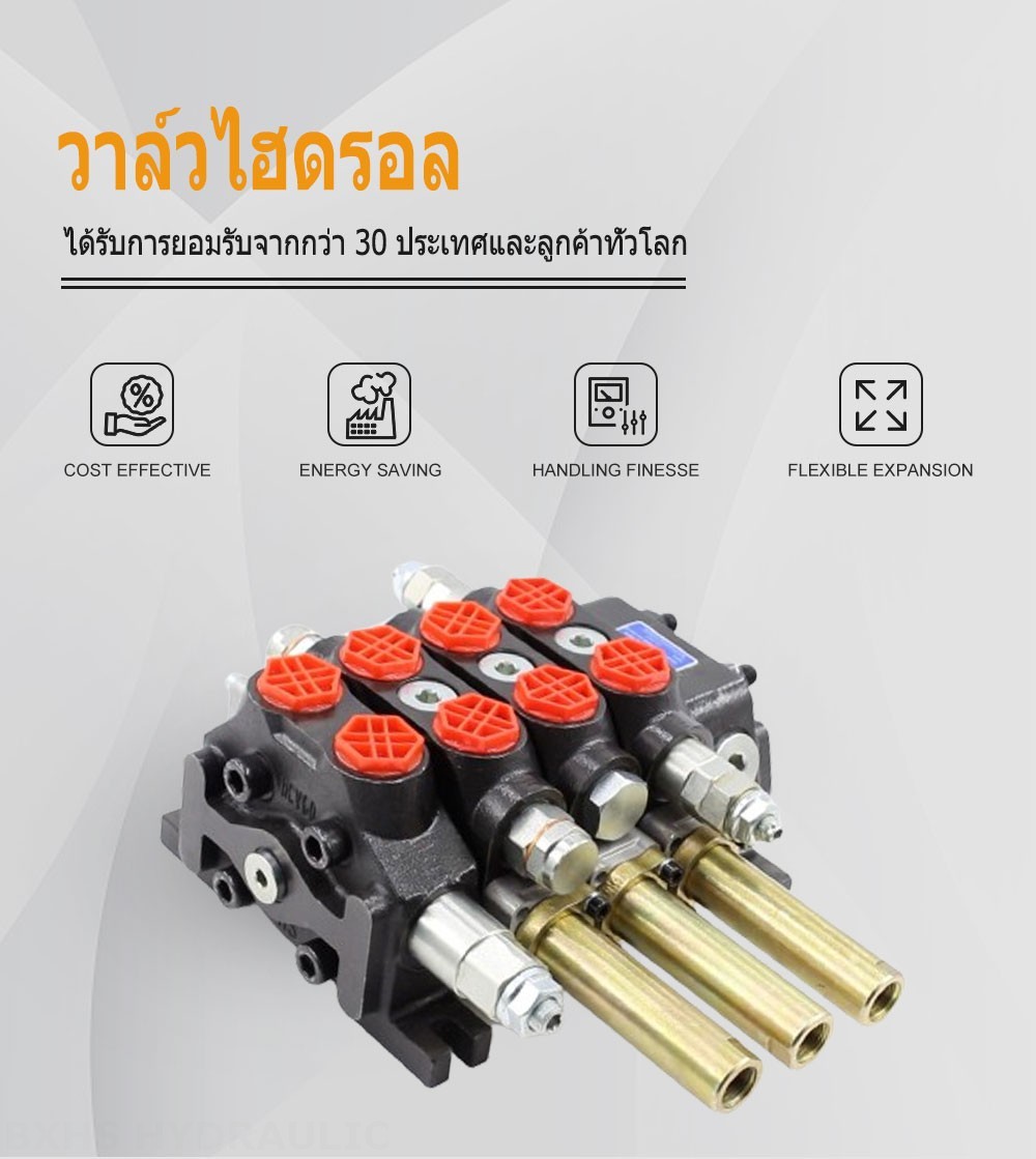 DCV60 สายเคเบิล 3 สปูล วาล์วทิศทางส่วน