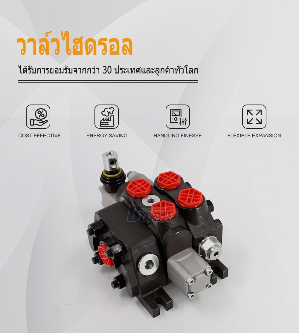 DCV60 ด้วยตนเอง 1 สปูล วาล์วทิศทางส่วน