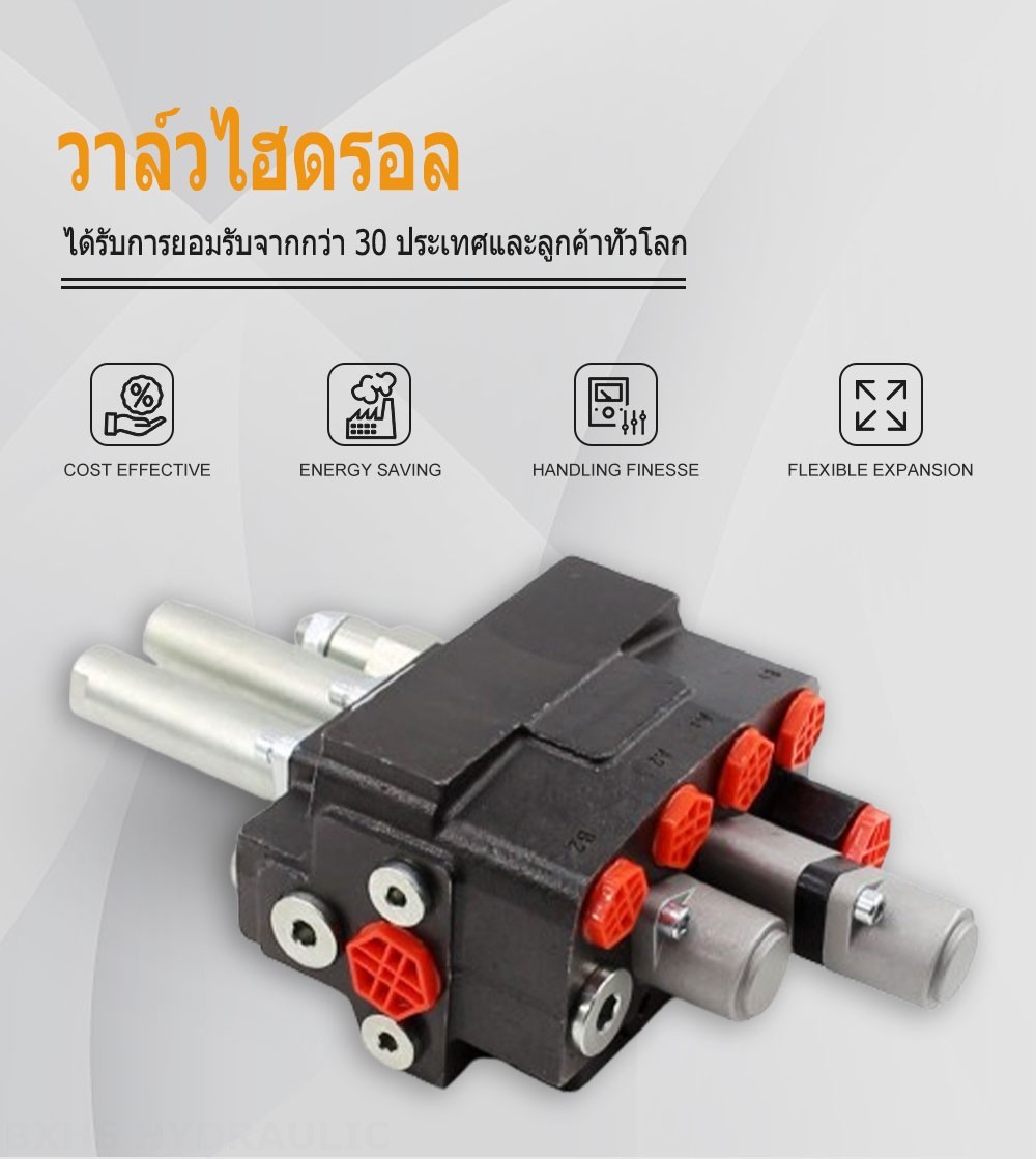 DM45 สายเคเบิล 2 สปูล วาล์วทิศทางโมโนบล็อก