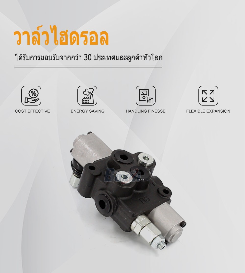 HS45-FZJ ด้วยตนเอง 1 สปูล วาล์วควบคุมทิศทางแบบโมโนบล็อก