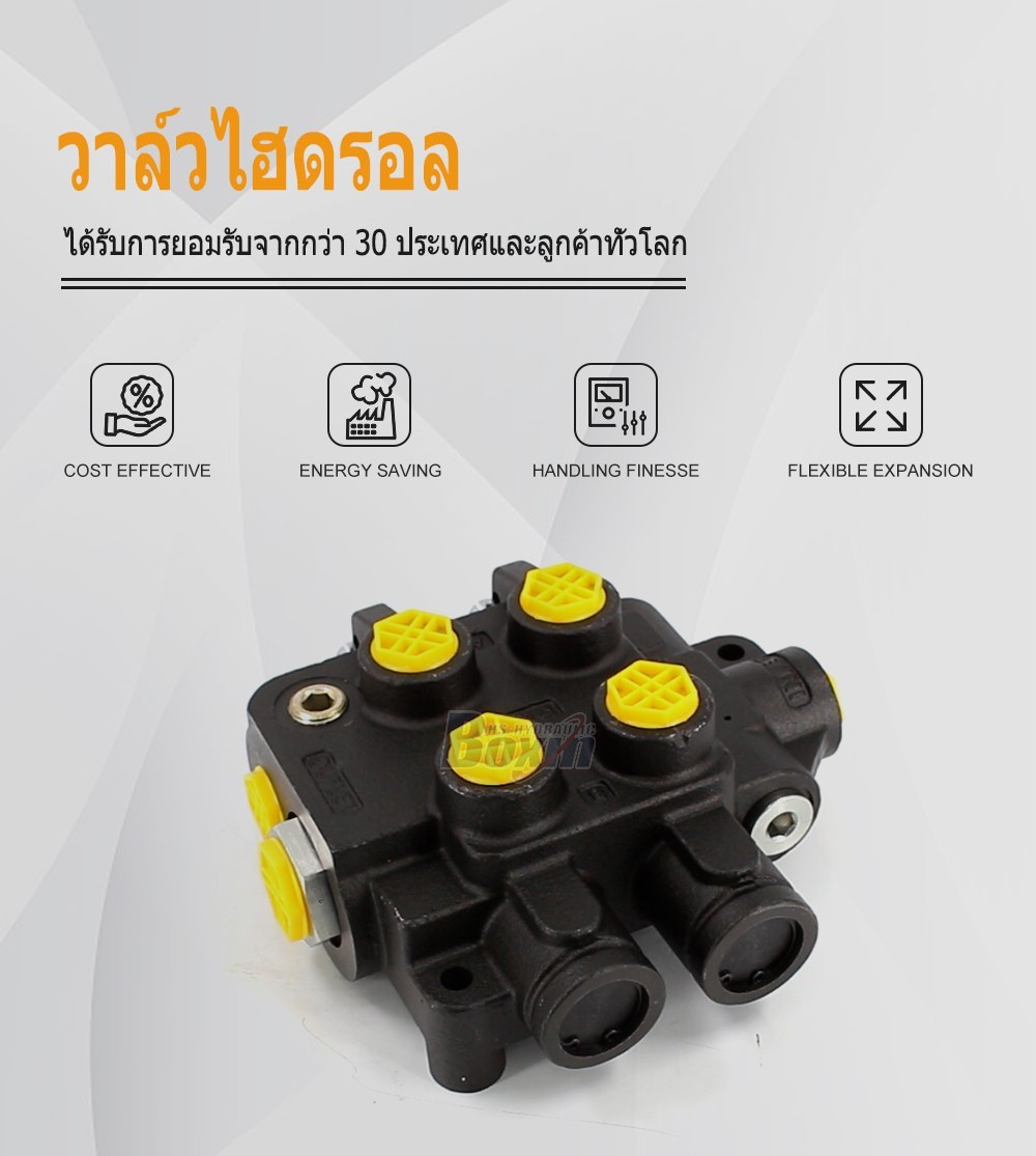 HSSP-2OT-J ด้วยตนเอง 2 สปูล วาล์วควบคุมทิศทางแบบโมโนบล็อก