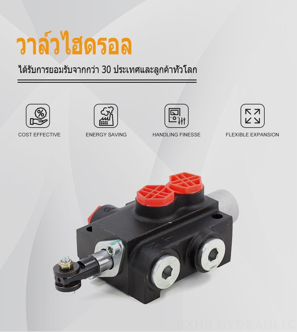 P40-201 ด้วยตนเอง 1 สปูล วาล์วควบคุมทิศทางแบบโมโนบล็อก
