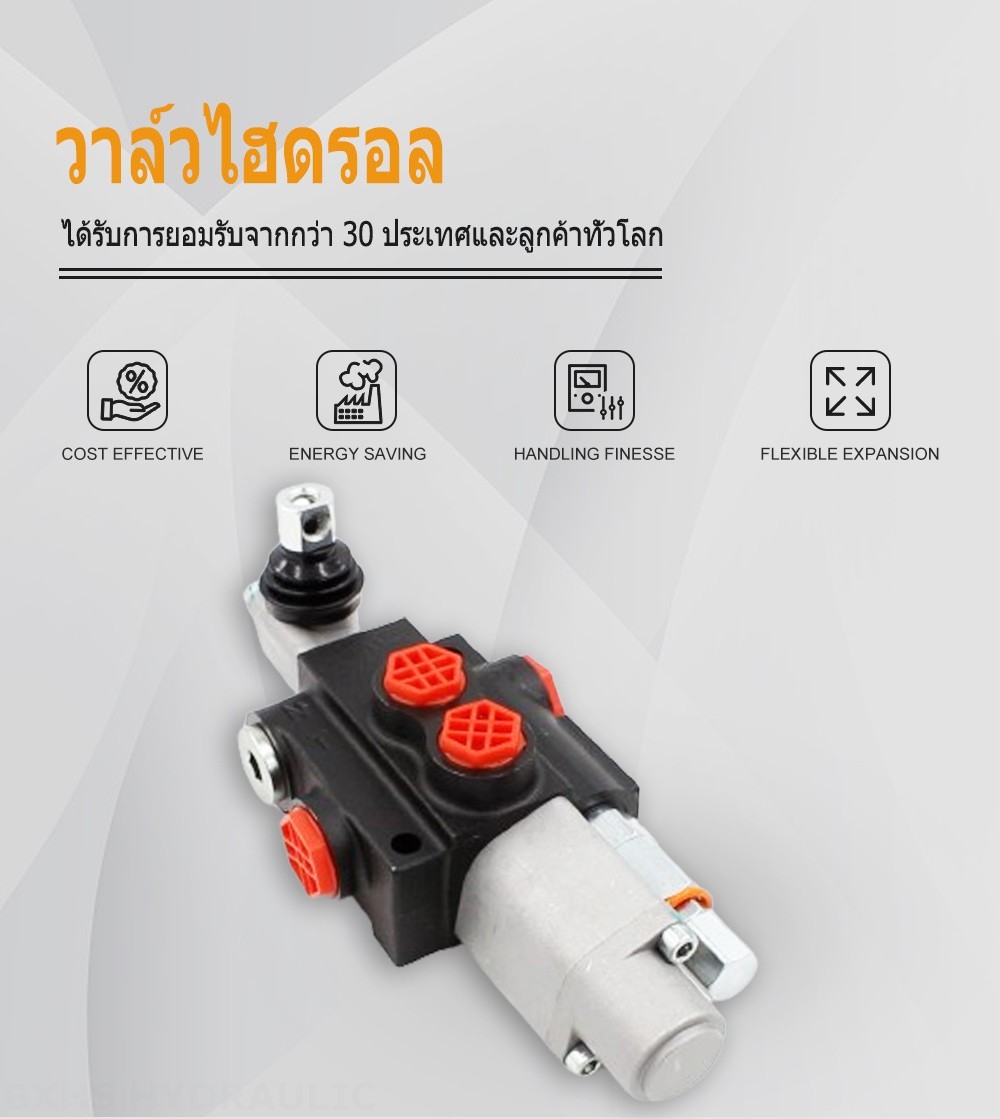 P40-QTW1 ด้วยตนเอง 1 สปูล วาล์วทิศทางโมโนบล็อก