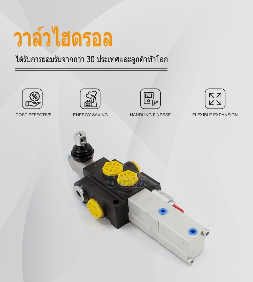 P40Q-OT ลม 1 สปูล วาล์วควบคุมทิศทางแบบโมโนบล็อก