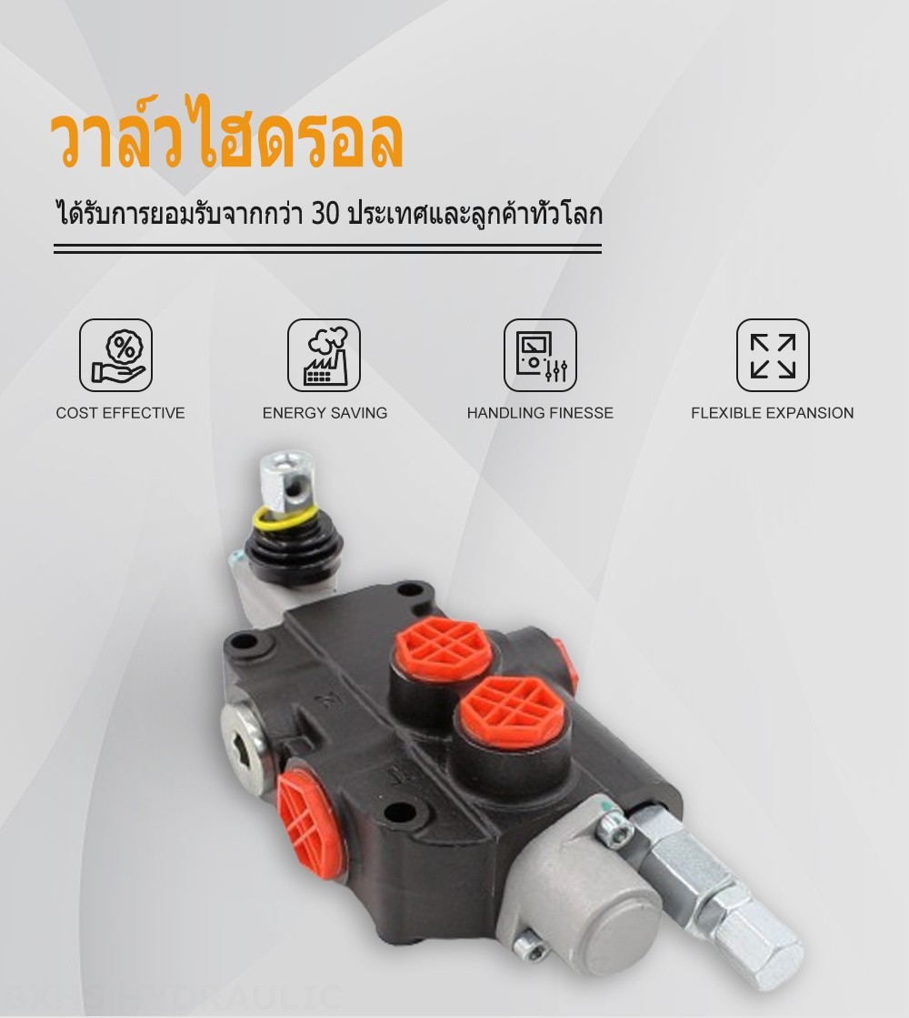 P80-G12-1OW ด้วยตนเอง 1 สปูล วาล์วทิศทางโมโนบล็อก