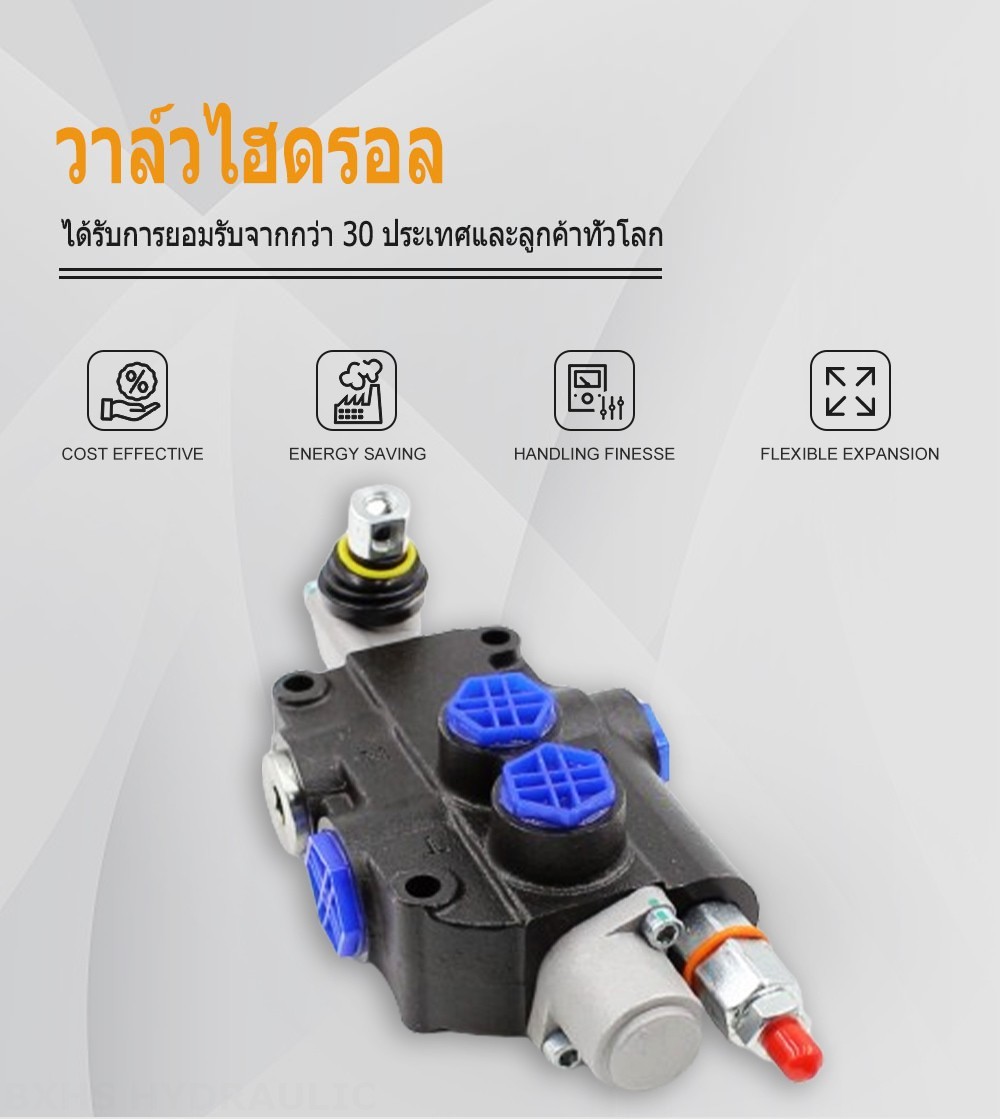 P80-G12-OW ด้วยตนเอง 1 สปูล วาล์วทิศทางโมโนบล็อก