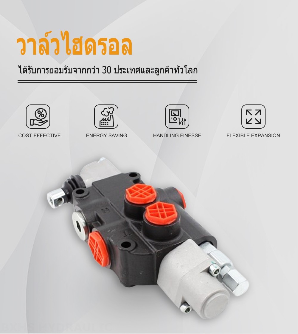 P80-G12-QTW ด้วยตนเอง 1 สปูล วาล์วทิศทางโมโนบล็อก