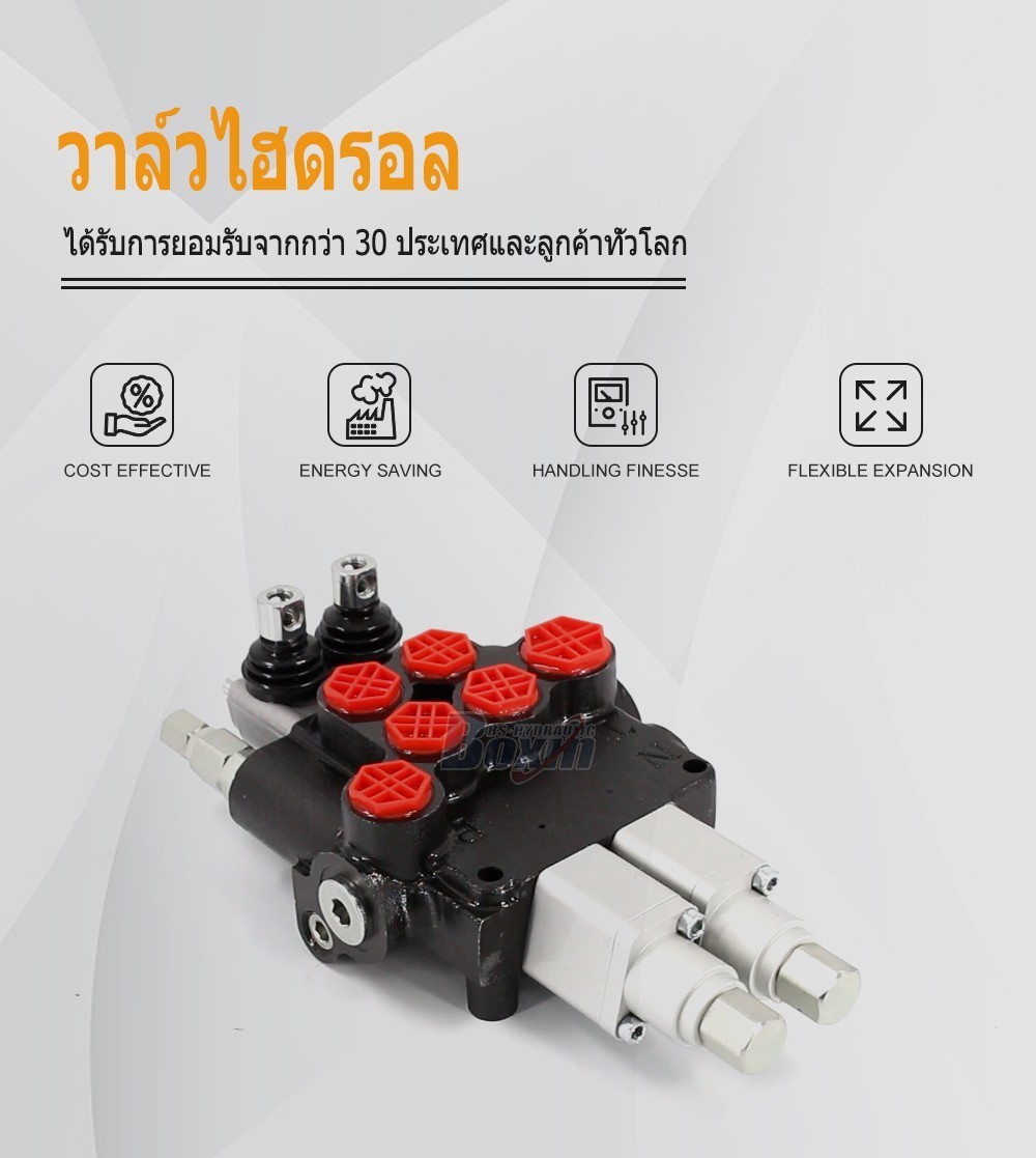 P80AFT-2QTW1 ด้วยตนเอง 2 สปูล วาล์วควบคุมทิศทางแบบโมโนบล็อก