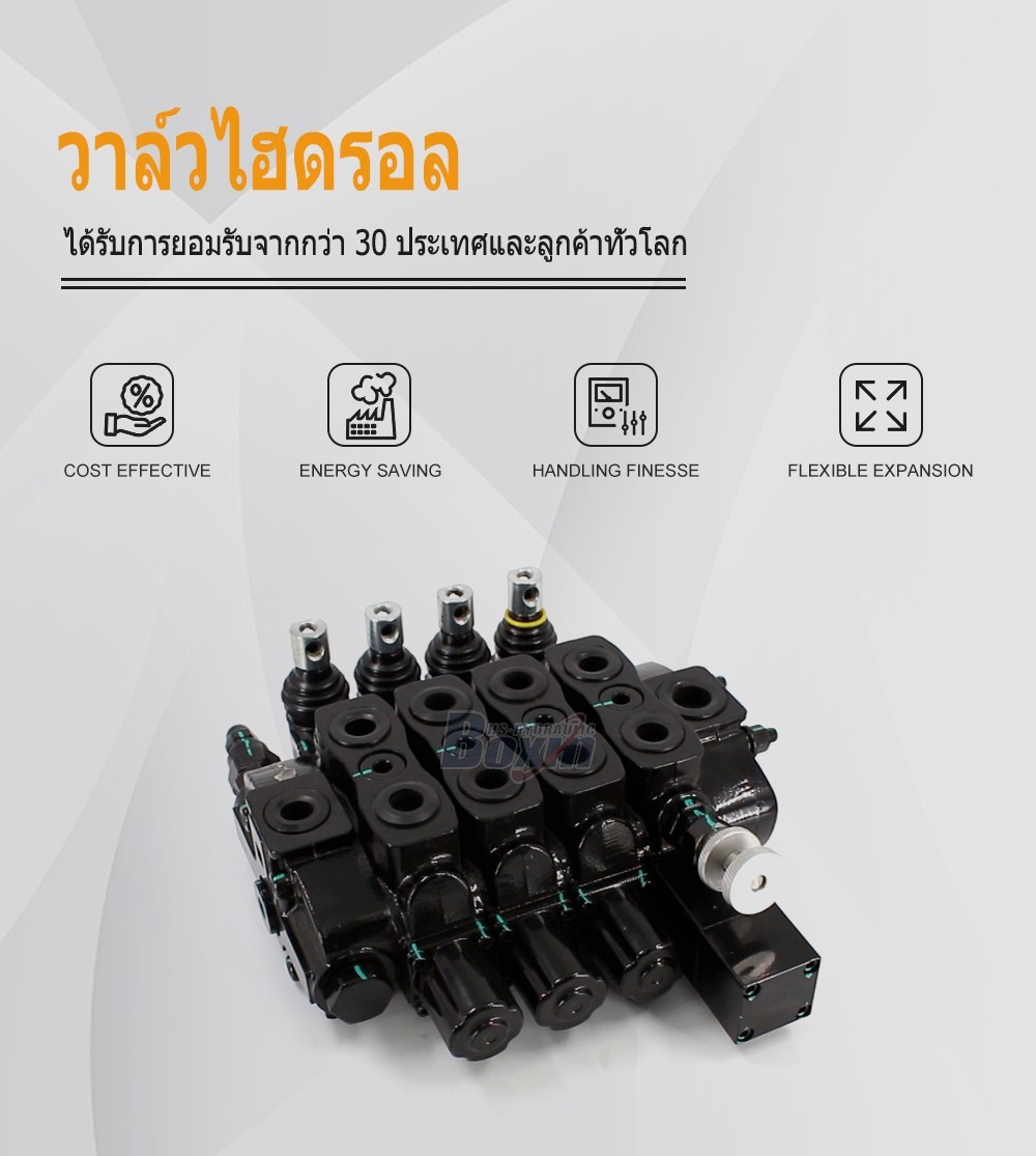 SD8-OTAMW ด้วยตนเอง 4 สปูล วาล์วทิศทางส่วน