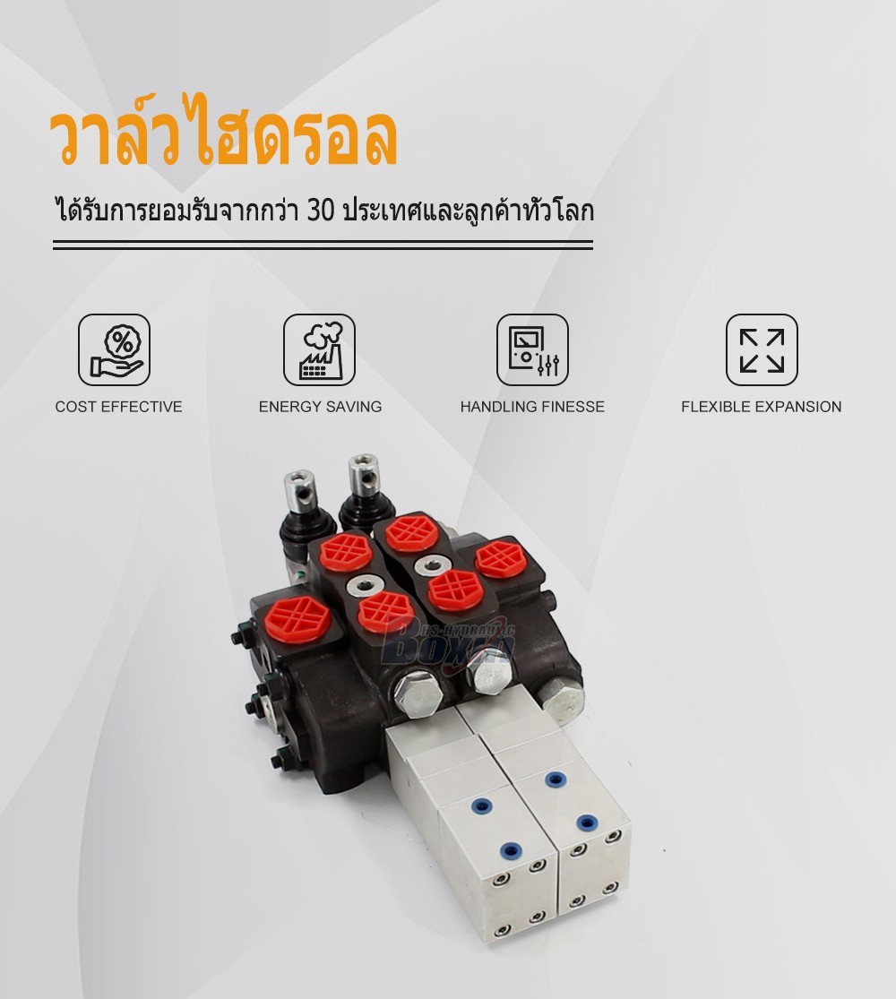 SD8 ลม 2 สปูล วาล์วทิศทางส่วน