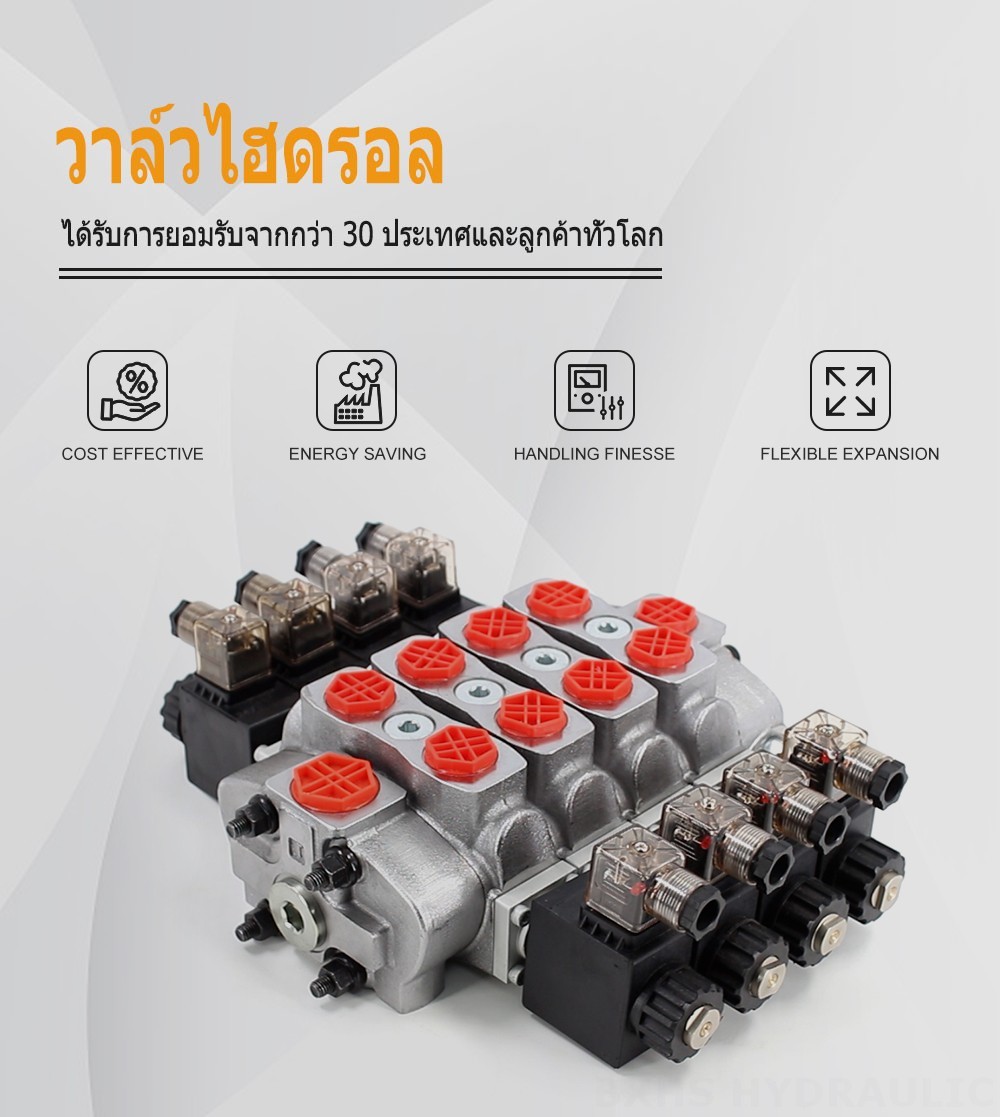 SD8 โซลินอยด์ 4 สปูล วาล์วทิศทางส่วน
