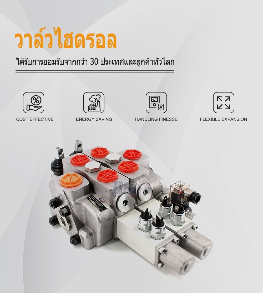 SDS180-PG2-2OTDD ด้วยตนเอง 2 สปูล วาล์วทิศทางส่วน