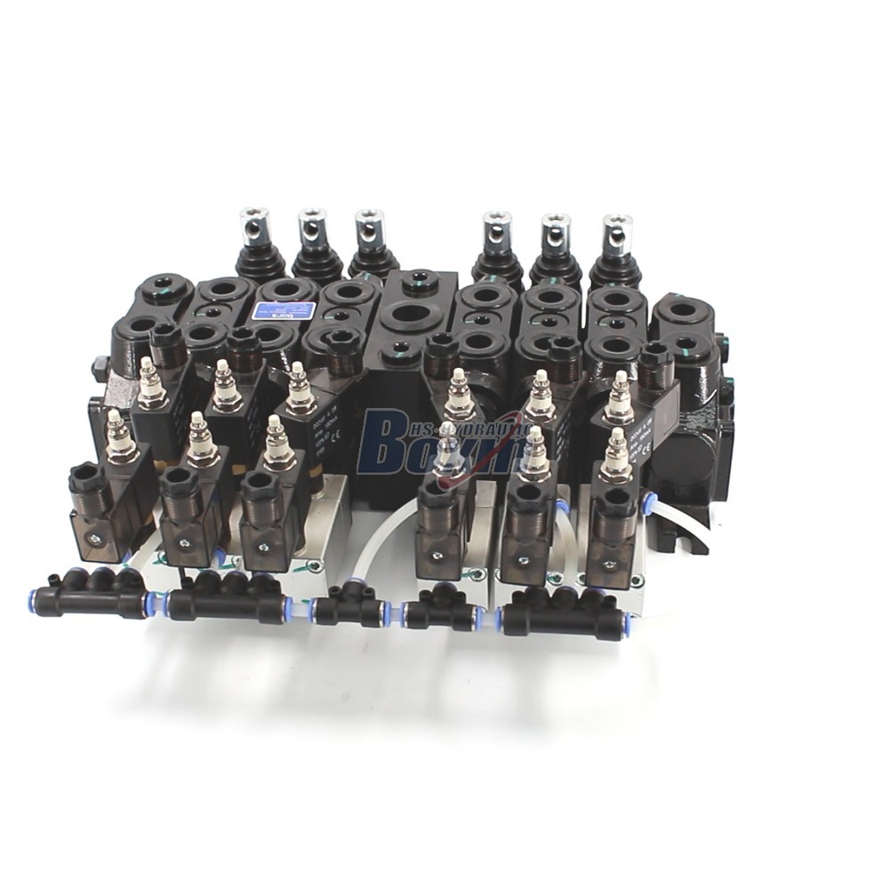 Pneumatic Hydraulic Sectional Valve with 6 Spool Configuration cover photo