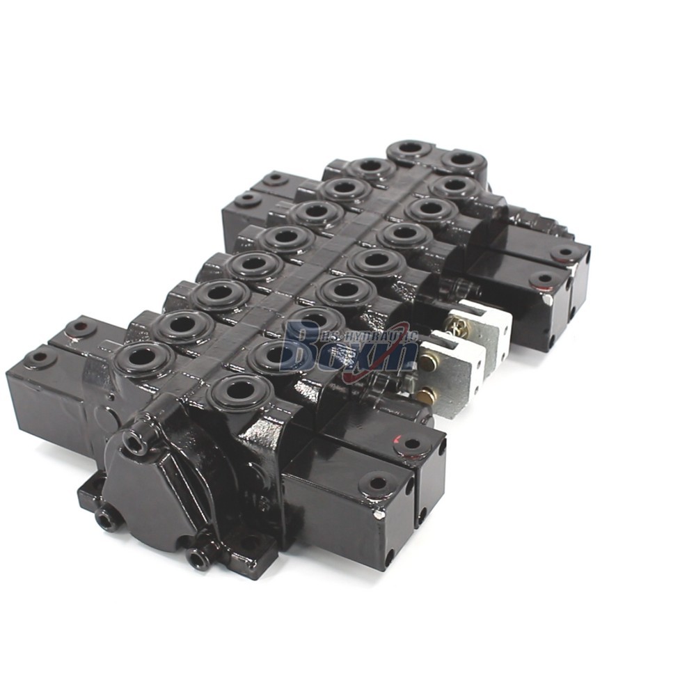 Industrial HSW50 8 Spool Hydraulic and Manual Directional Valve main image