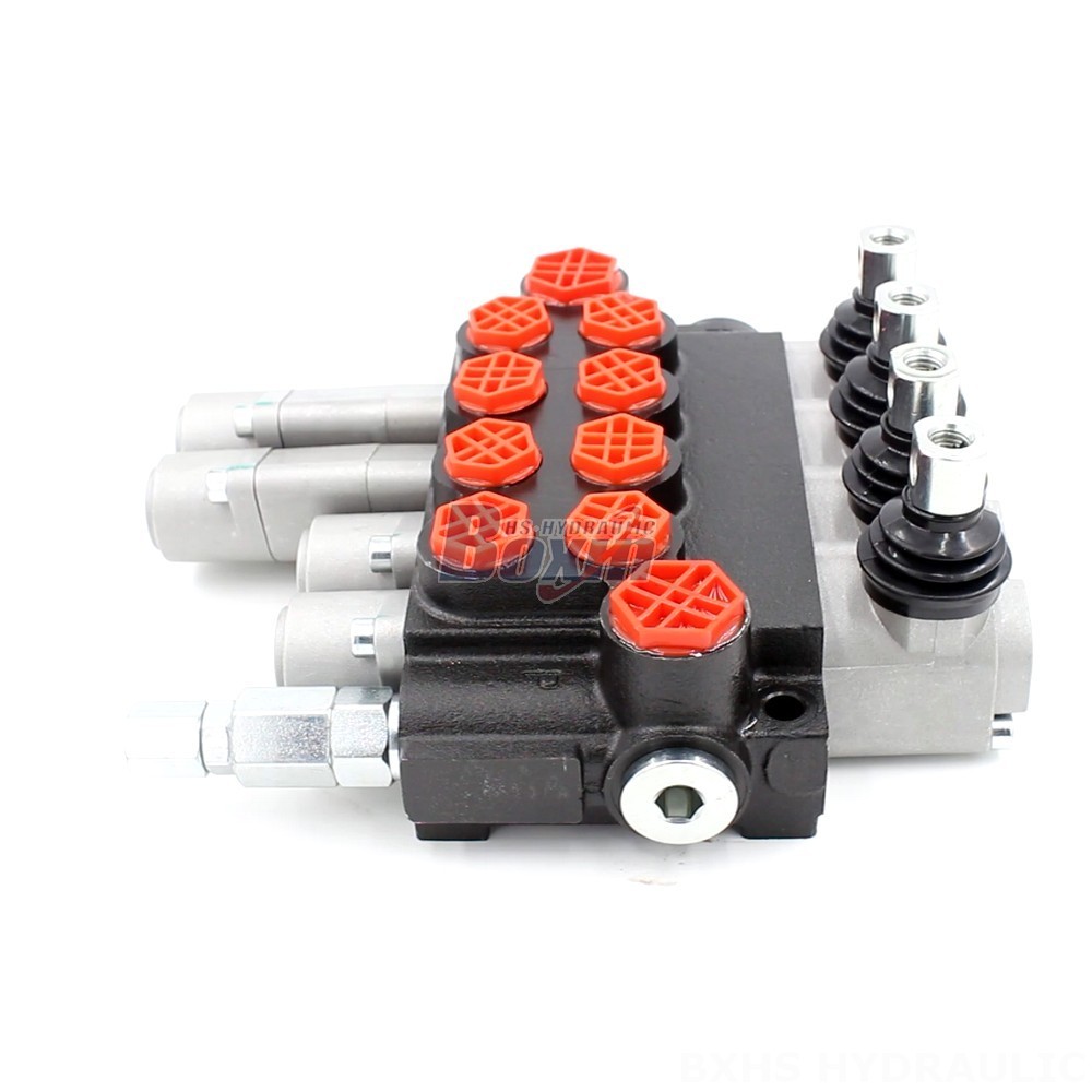P40-G12-G38 Manual 4 Spool Monoblock Directional Valve: Reliable Hydraulic Control Solution cover photo