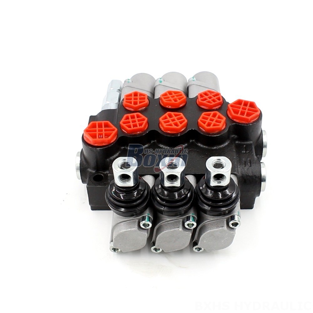 P40-G38-G12-OT Manual 3 Spool Monoblock Directional Valve: Global Supplier main image