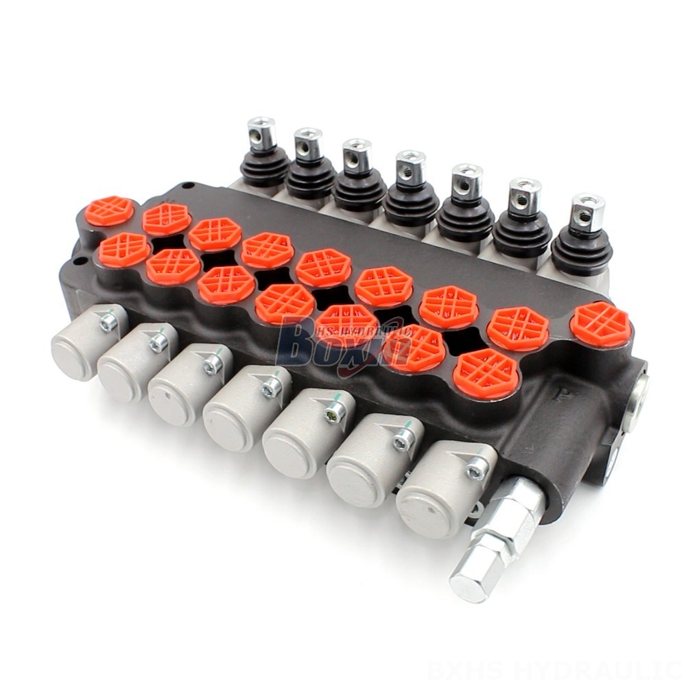 7-Spool Manual Hydraulic Valve P80-G34-7OT | Manufacturer & Global Supplier main image
