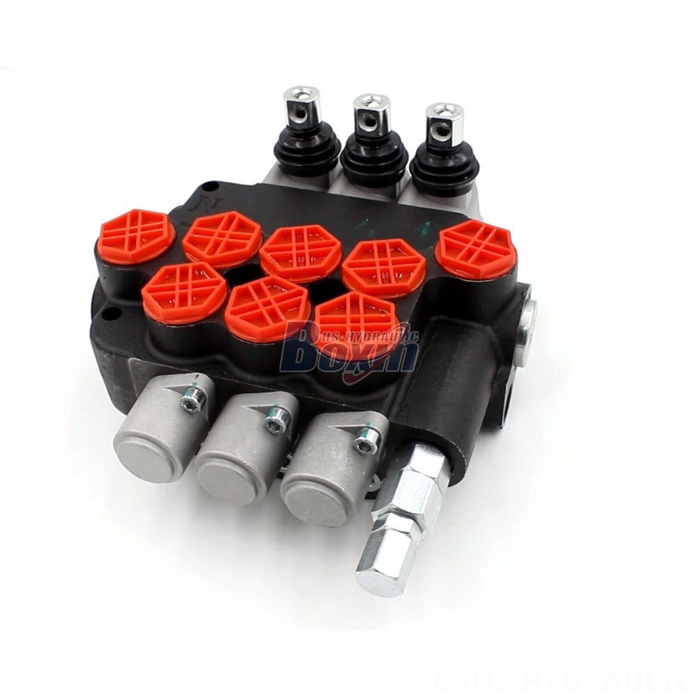P80-G34-OT Manual 3 Spool Monoblock Directional Valve cover photo